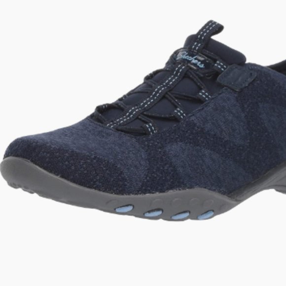 Skechers Women's Breathe-Easy-Opportuknity  Navy Sneaker Size 9 and 10 - Picture 1 of 6